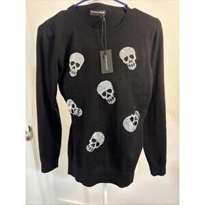 NWT Victoria Harbour Beaded Sequin Long Sweater Sz Small Viscose Blend Very Soft